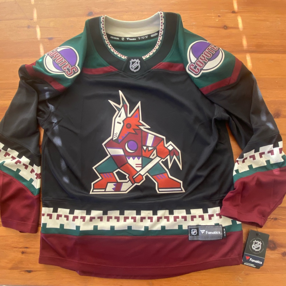 Arizona Coyotes Replica Jersey Fanatics Breakaway Brand New Medium Kachina